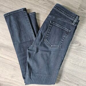 J Brand High Rise Jeans Ruby 30 Complex Dark Indigo Slim Straight Size 28